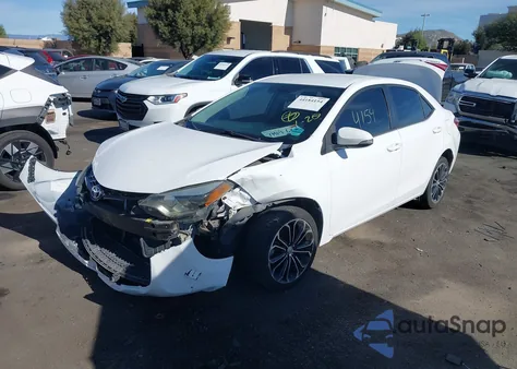 2015 Toyota Corolla S Plus from USA, damaged, VIN 5YFBURHEXFP360604